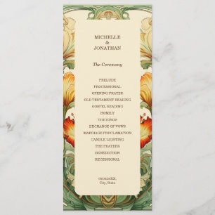 Vintager Chic Botanische Art Nouveau Alfonse Mucha Programm