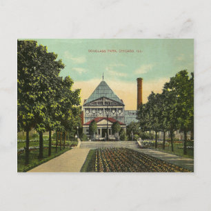 Vintager Chicago Park Postkarte