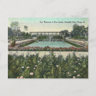 Vintager Chicago Park Postkarte