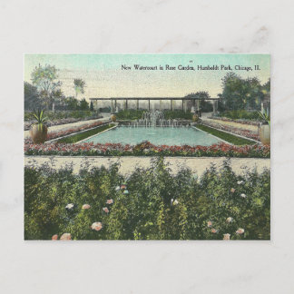 Vintager Chicago Park Postkarte