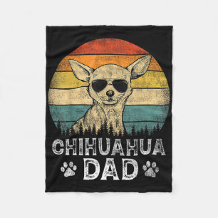 Vintager Chihuahua Vater Hund liebt Vater &#; s Da Fleecedecke