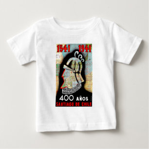 Vintager Chile Santiago Travel Baby T-shirt