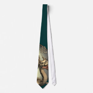 Vintager chinesischer Drache Krawatte