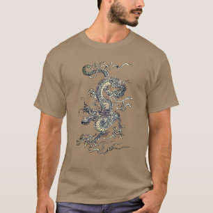 Vintager chinesischer Drache T-Shirt