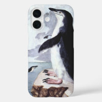 Vintager Chinstrap Pinguin, Vögel aus der Antarkti