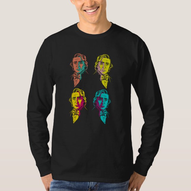 Vintager Chopin-Stil T-Shirt (Vorderseite)