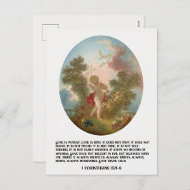 Vintager Christlicher Valentinstag Feiertagspostkarte