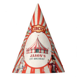 Vintager Circus Carnivsl Geburtstagsparty-Hut Partyhütchen