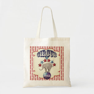 Vintager Circus Elephant   GASTGESCHENK Tragetasche