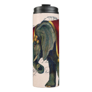 Vintager Circus Elephant Thermosbecher