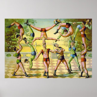 Vintager Circus Print. Poster