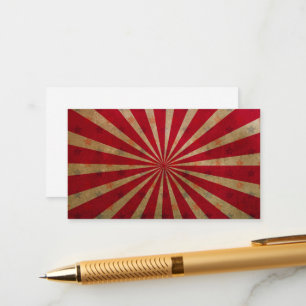 Vintager Circus Zelt Stars Rote Linien Karneval Begleitkarte