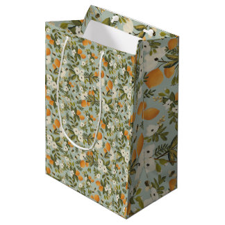 Vintager Citrus Botanical Gift Bag Mittlere Geschenktüte