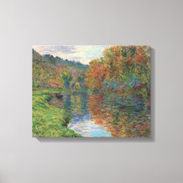 Vintager Claude Monet Arm des Jeufosse-Herbstes Leinwanddruck