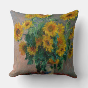 Vintager Claude Monet Bouquet Kissen