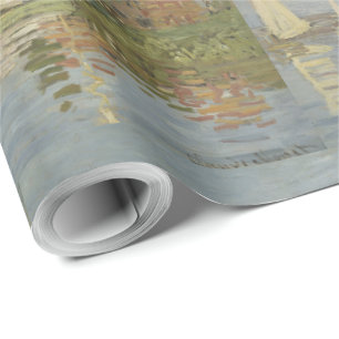 Vintager Claude Monet Regattas in Argenteuil Postc Geschenkpapier