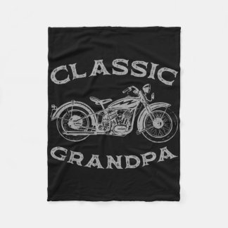 Vintager Clic Opa Funny Motorrad Graphic Men' Fleecedecke