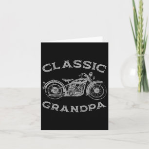 Vintager Clic Opa Funny Motorrad Graphic Men' Karte