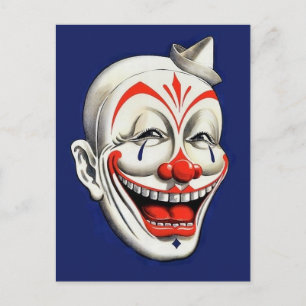 Vintager Clown Postkarte