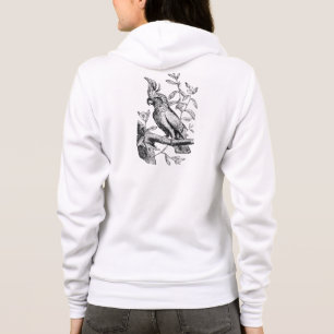 Vintager Cockatoo-Papageien-Vogel mit Haube Hoodie