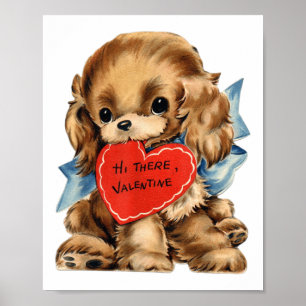 Vintager Cocktail Retro Valentine Shop Uni Kinder Poster