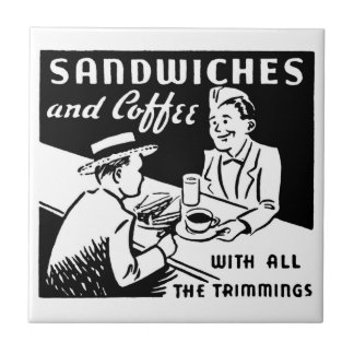 Vintager Coffee Shop Küche Fliese