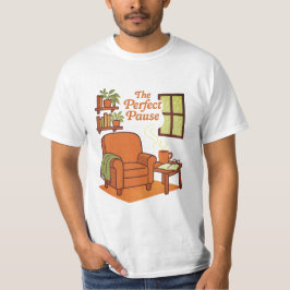 Vintager Coffee Shop Reading Comfort T - Shirt