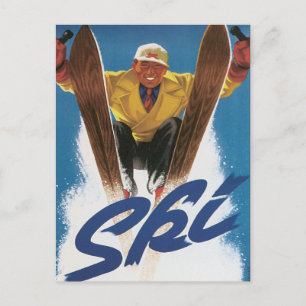 Vintager Colorado Ski Postkarte