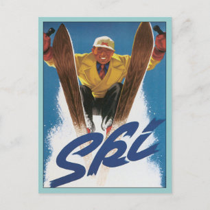 Vintager Colorado Ski Postkarte