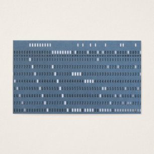 Vintager Computer-Lochkarte