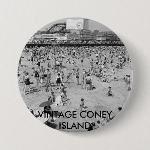 VINTAGER CONEY ISLAND-BUTTON BUTTON