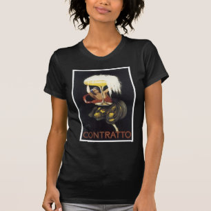 Vintager Contratto Champagne Plakat-Kunstdruck T-Shirt