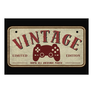 Vintager Controller Limited Edition Originalteile Fotodruck