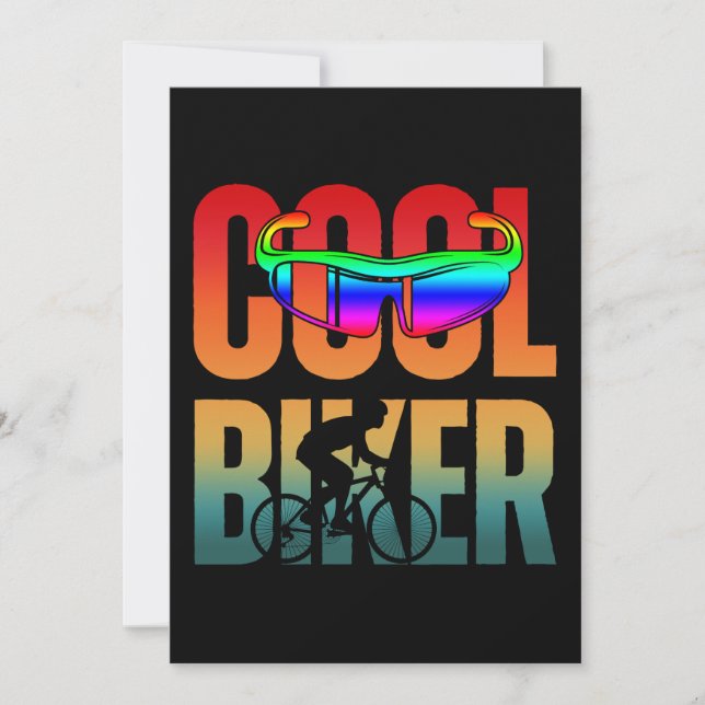 Vintager Cooler Biker Einladung (Vorderseite)