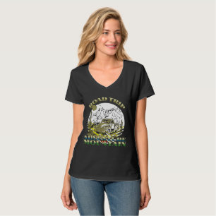 Vintager cooler Campingplatz - Bergstrasse T-Shirt