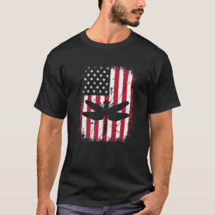 Vintager Cooler Dragonfly Animal Retro Usa America T-Shirt