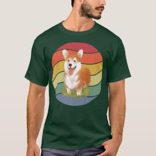 Vintager Corgi Dog1363 T-Shirt