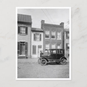 Vintager Coupe von Little House Postkarte
