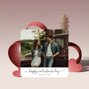 Vintager Couple Family Foto Valentinstag Feiertagskarte