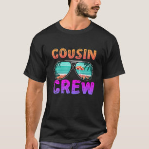 Vintager Cousin Crew Sommercampinggebirge und Stra T-Shirt