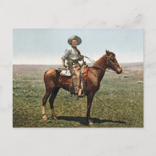 Vintager Cowboy - ca. 1904 Postkarte