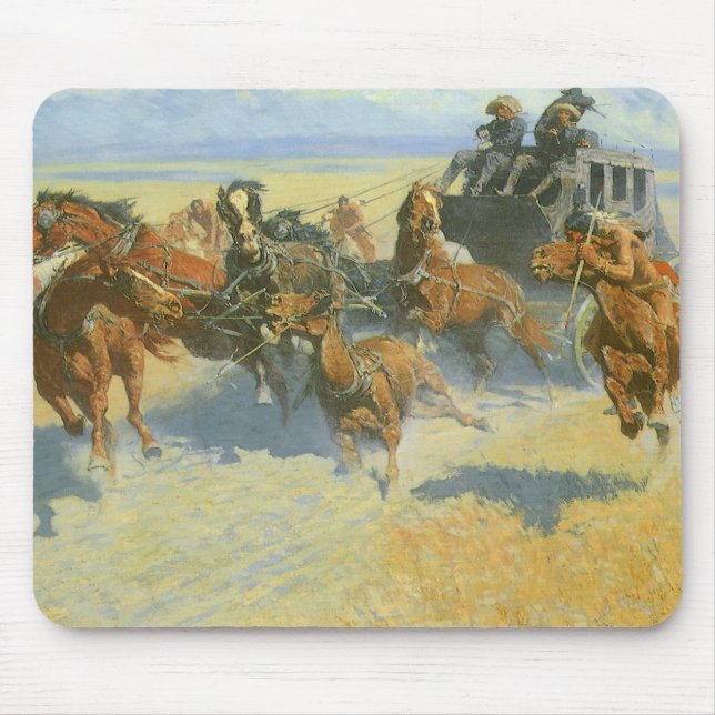 Vintager Cowboy, der den nigerianischen Führer, Re Mousepad (Vorne)