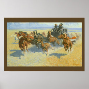 Vintager Cowboy, der den nigerianischen Führer, Re Poster
