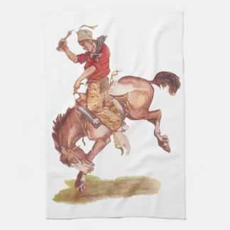 Vintager Cowboy Küchentuch