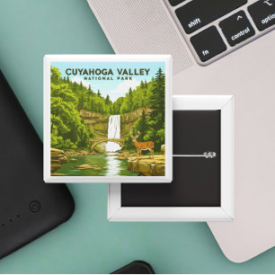 Vintager Cuyahoga-Nationalpark Button