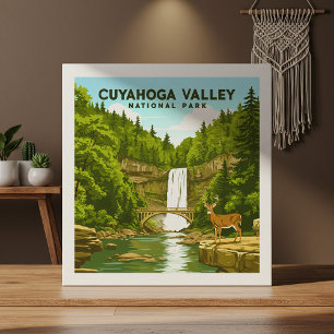 Vintager Cuyahoga-Nationalpark Fliese