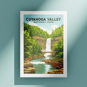 Vintager Cuyahoga-Nationalpark Postkarte