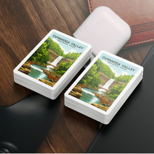 Vintager Cuyahoga-Nationalpark Spielkarten