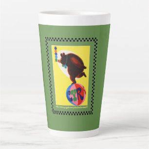 "Vintager Cyrk-Poster-Bär" Milchtasse