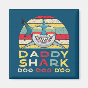 Vintager Daddy Shark "Doo Doo Doo Doo" Magnet